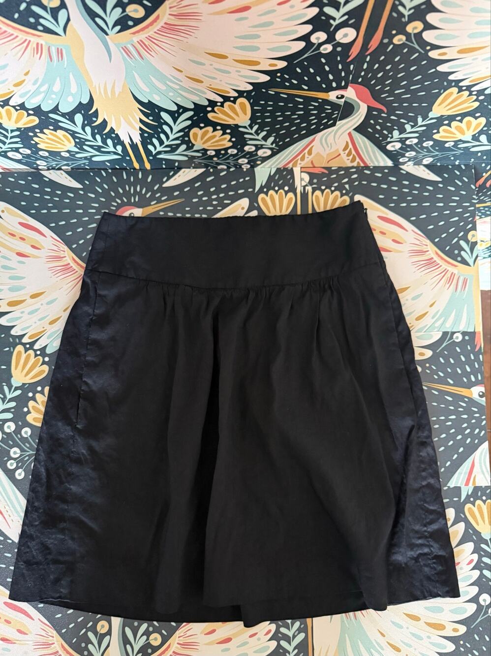 Theory linen blend a-line skirt size 00